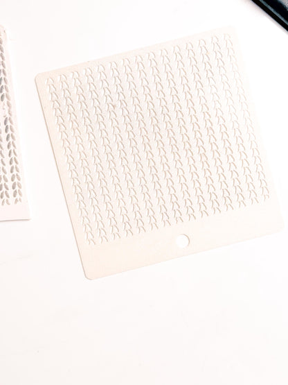 Knit Texture Stencil for Polymer Clay: Simple Sweater Pattern