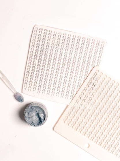 Knit Texture Stencil for Polymer Clay: Simple Sweater Pattern