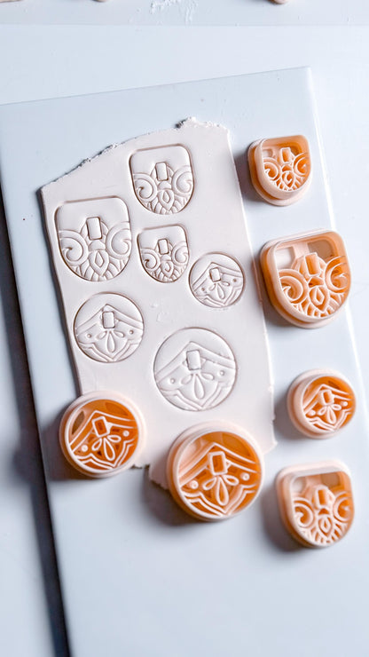Hoop Charm Clay Cutters – Round and Arch Polymer Clay Earring Tool