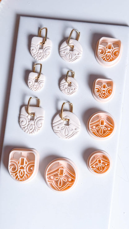 Hoop Charm Clay Cutters – Round and Arch Polymer Clay Earring Tool
