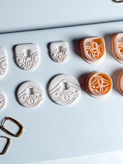 Hoop Charm Clay Cutters – Round and Arch Polymer Clay Earring Tool