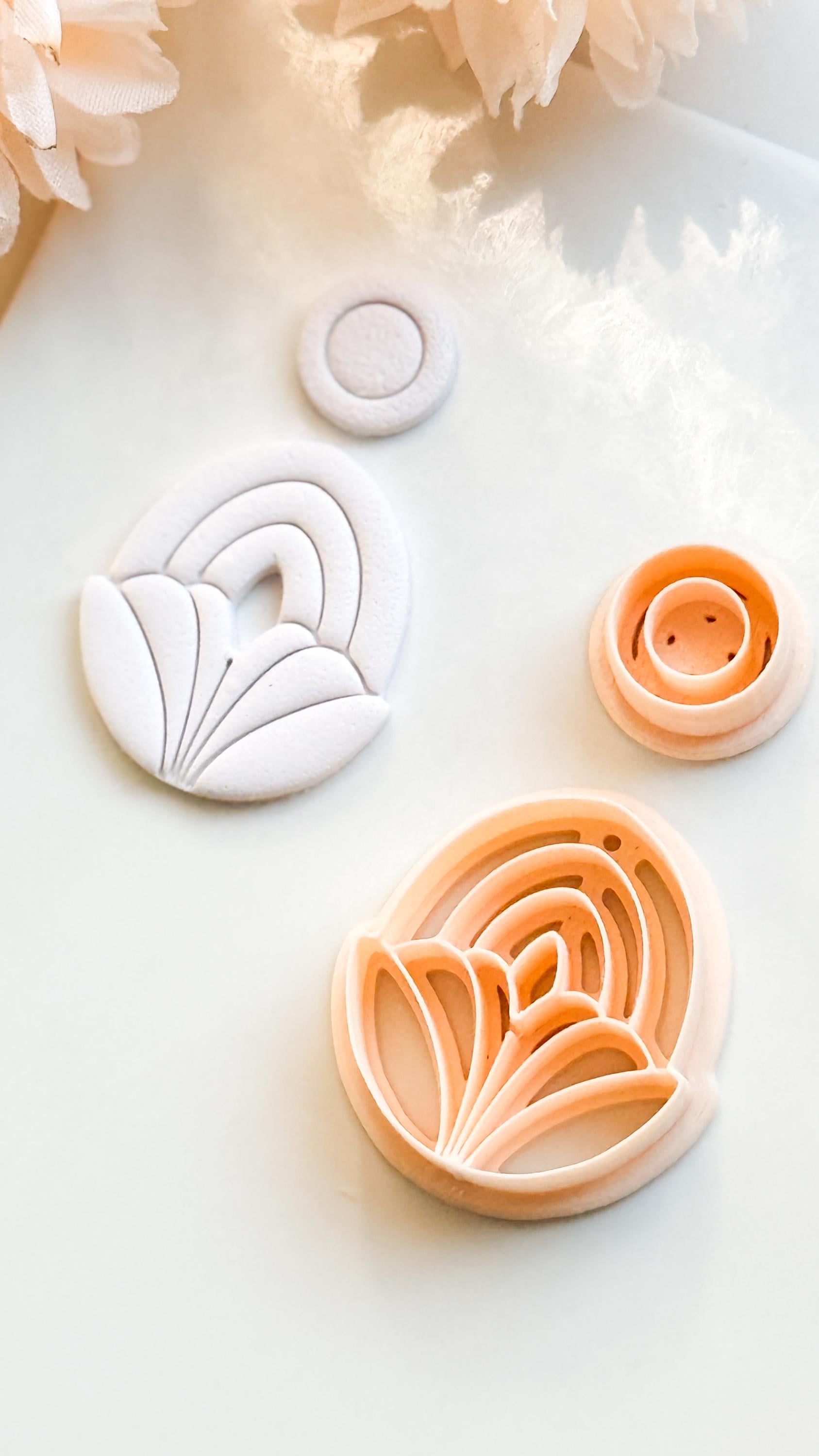 Lilune Clay Cutter – Floral Arch Polymer Clay Earring Tool