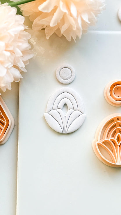 Lilune Clay Cutter – Floral Arch Polymer Clay Earring Tool