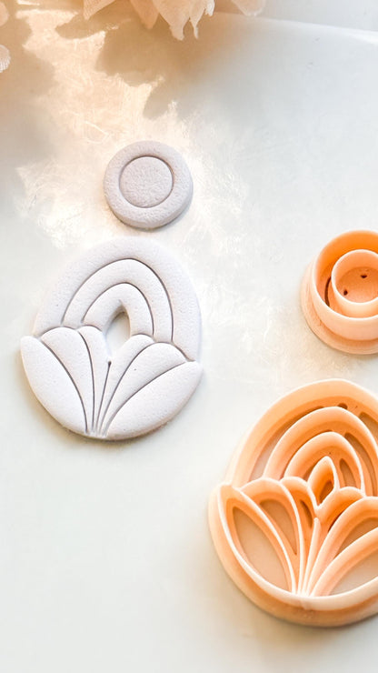 Lilune Clay Cutter – Floral Arch Polymer Clay Earring Tool