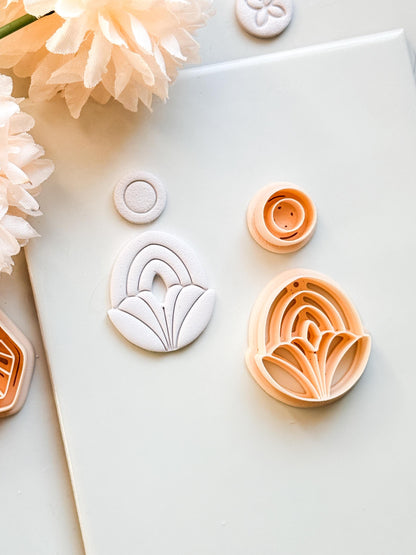 Lilune Clay Cutter – Floral Arch Polymer Clay Earring Tool