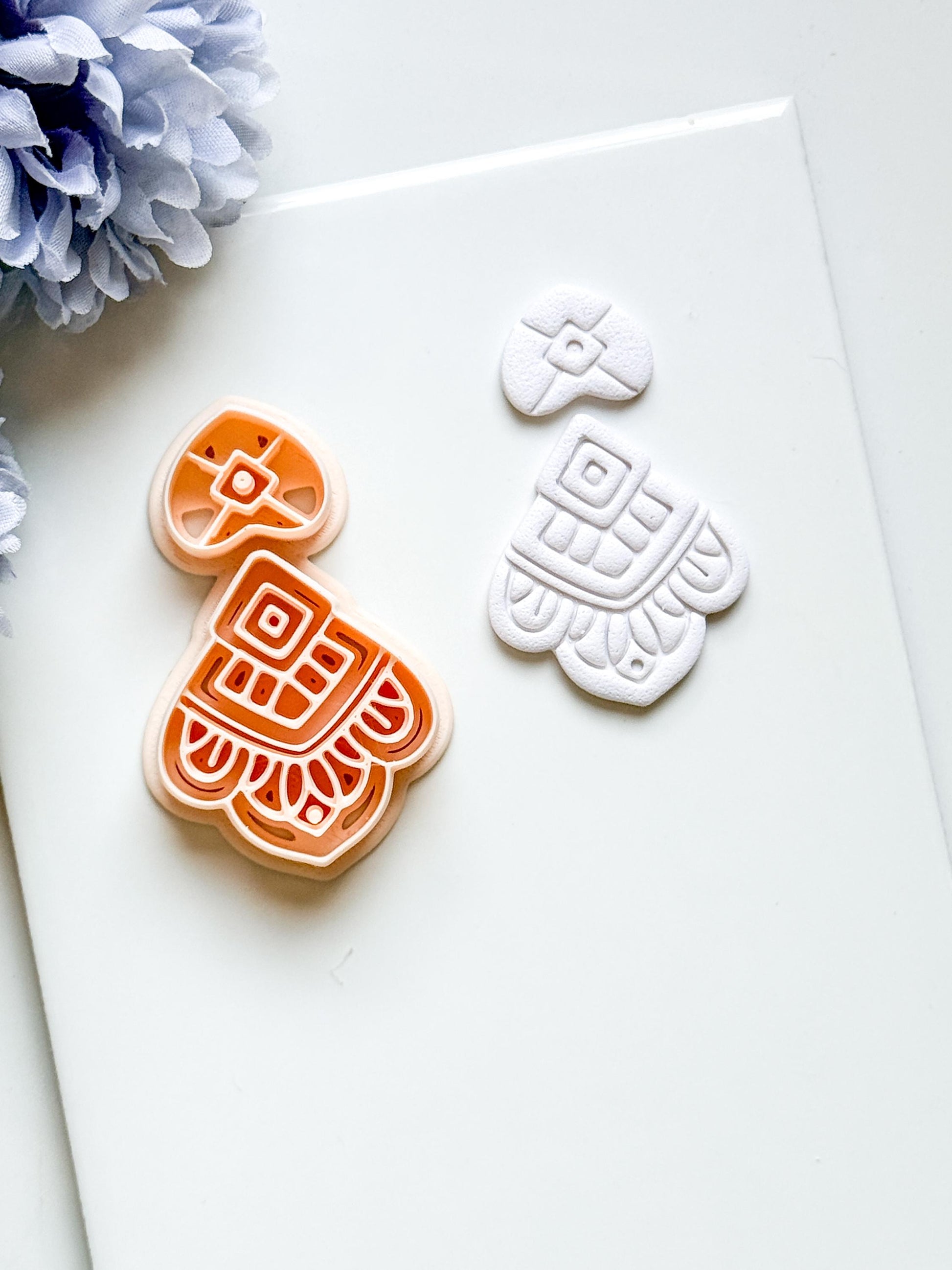 Elodie Clay Cutter: Layered Art Deco Polymer Clay Earring Shape