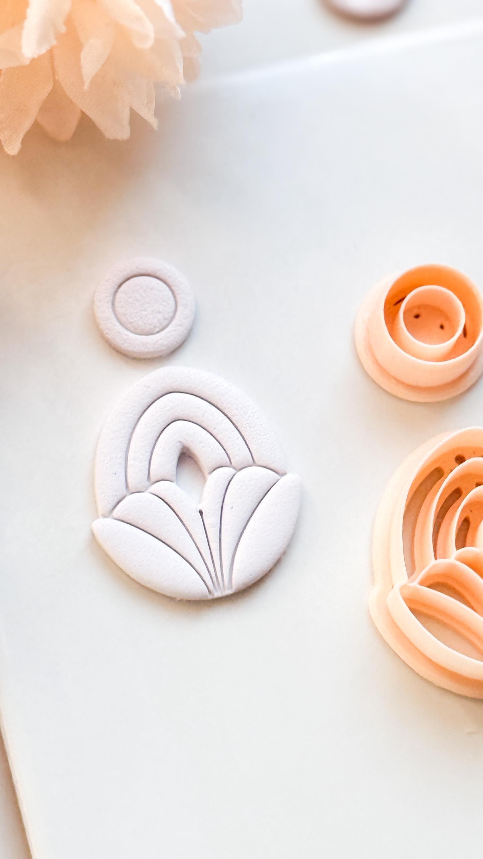 Lilune Clay Cutter – Floral Arch Polymer Clay Earring Tool