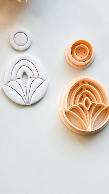 Lilune Clay Cutter – Floral Arch Polymer Clay Earring Tool