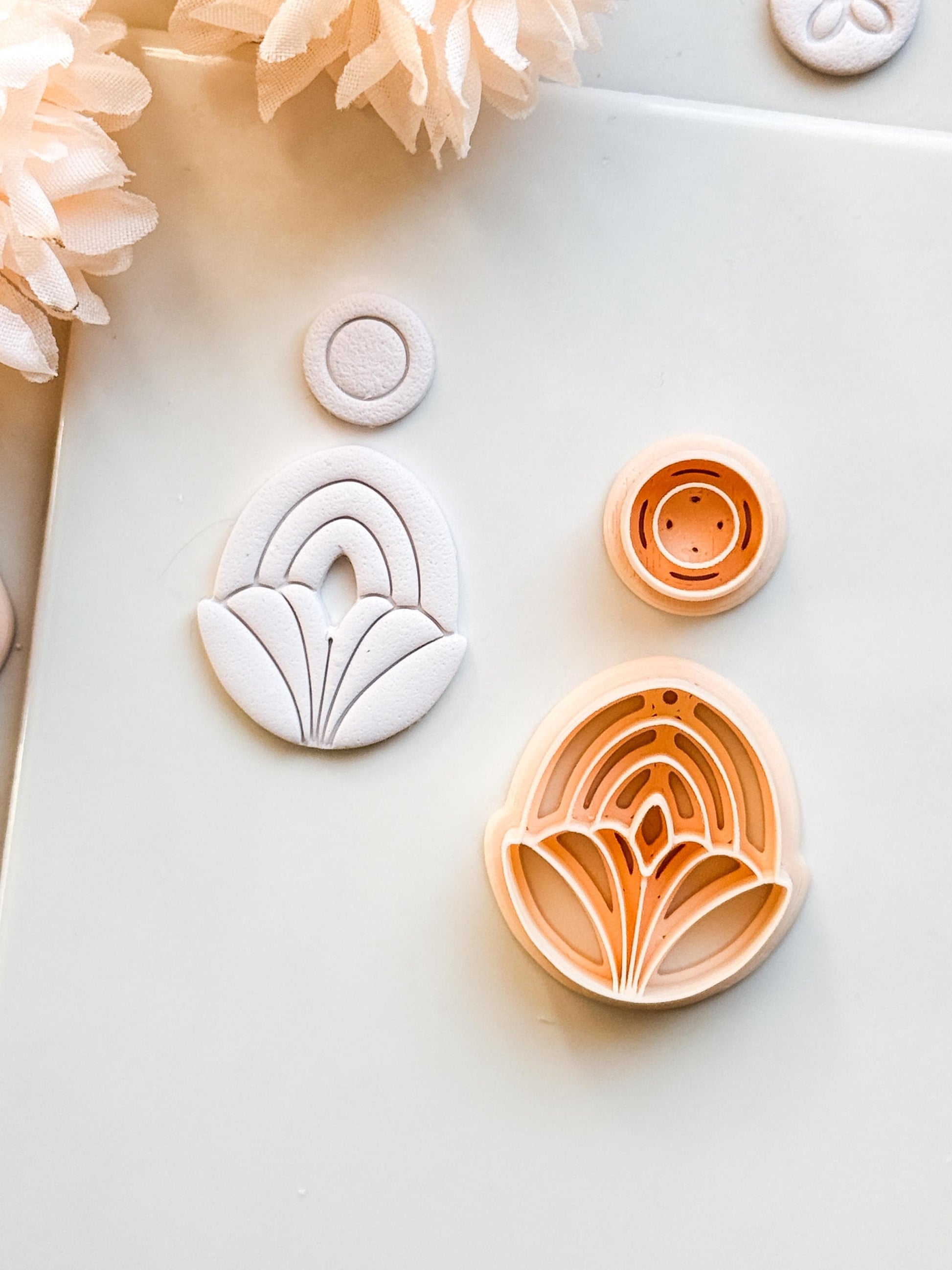 Lilune Clay Cutter – Floral Arch Polymer Clay Earring Tool