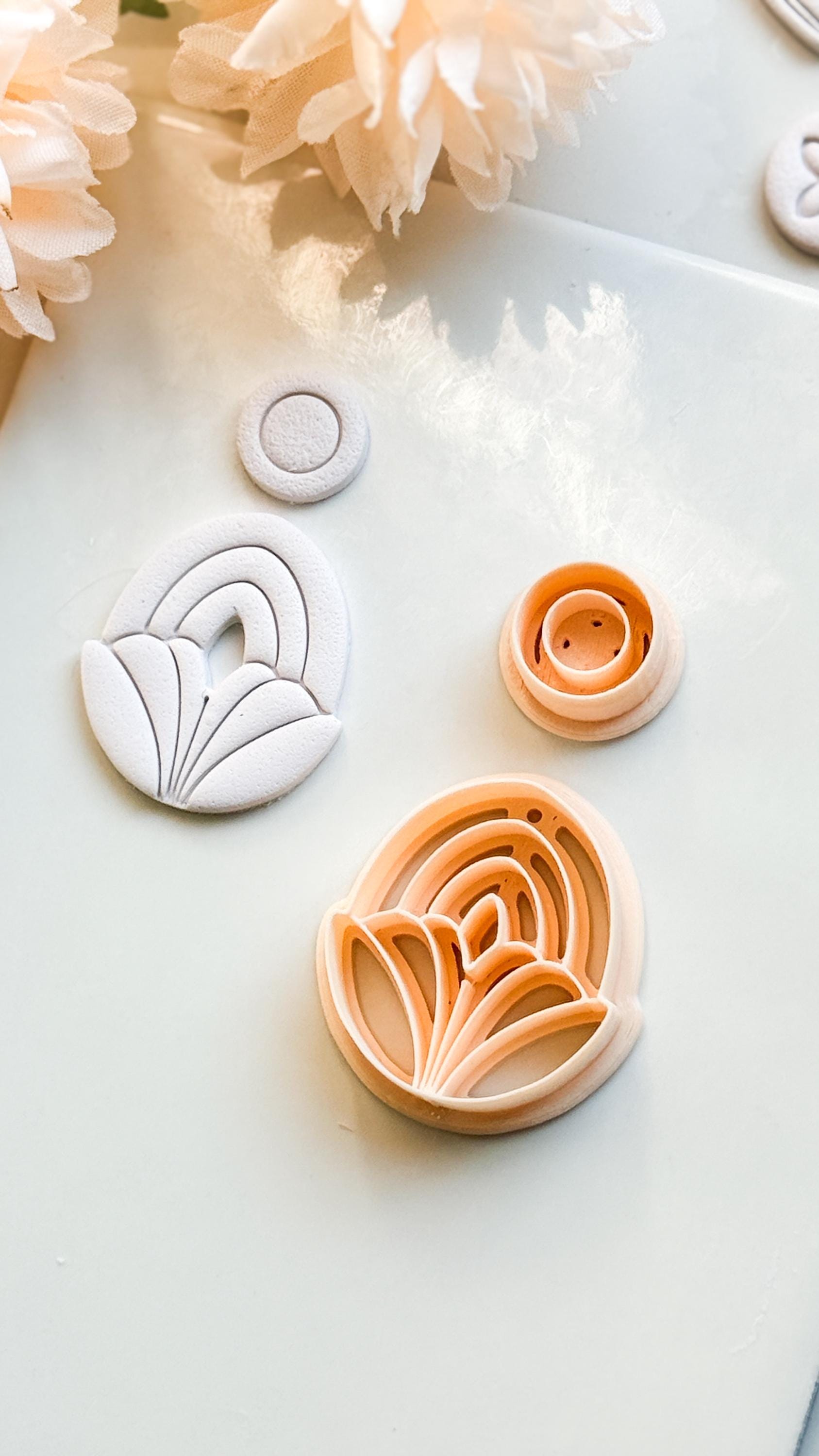 Lilune Clay Cutter – Floral Arch Polymer Clay Earring Tool