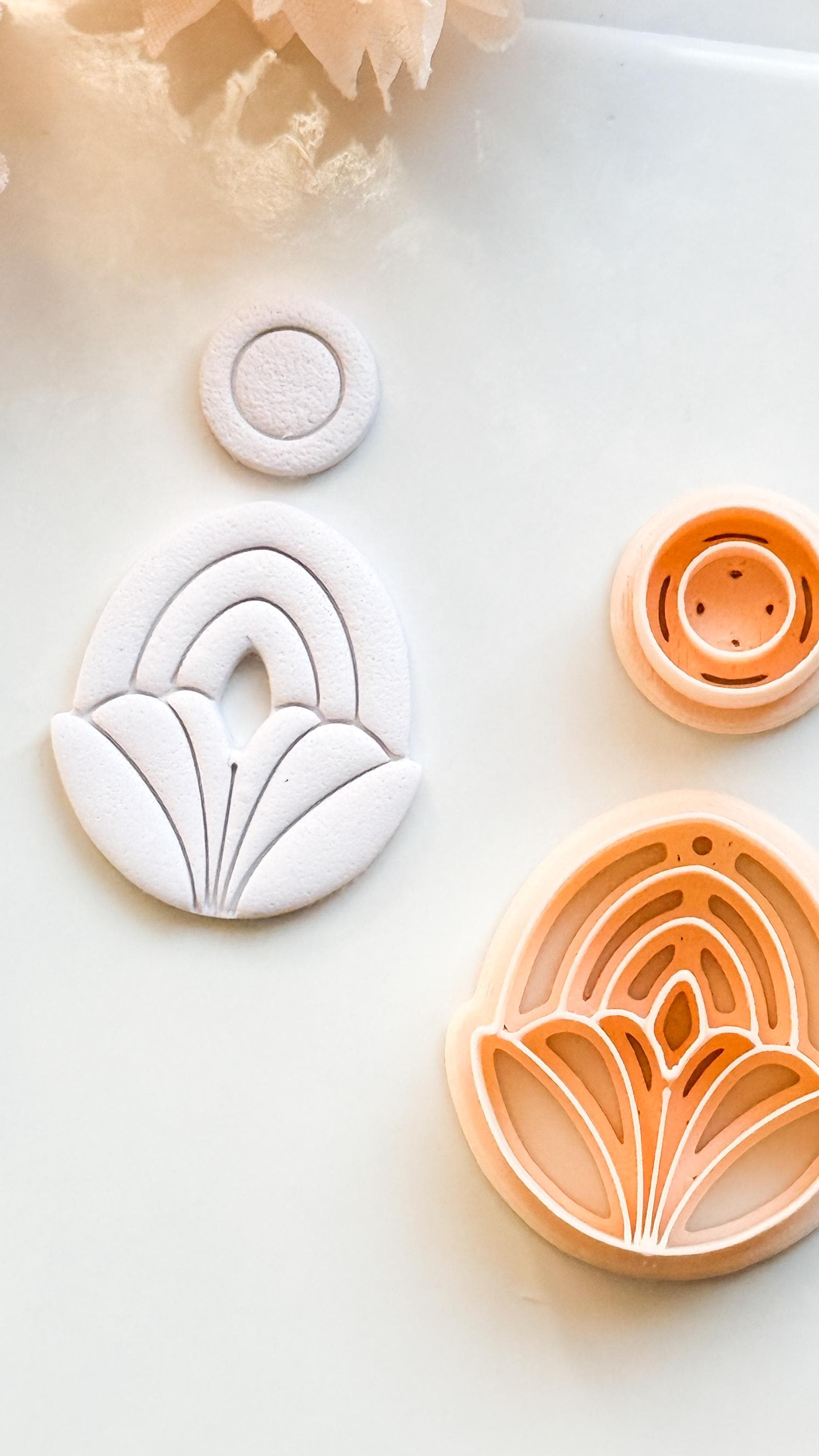 Lilune Clay Cutter – Floral Arch Polymer Clay Earring Tool
