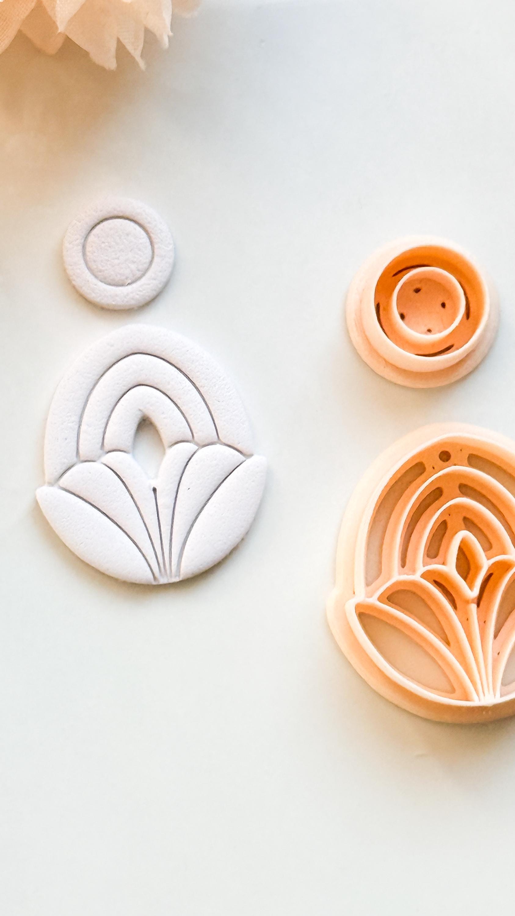 Lilune Clay Cutter – Floral Arch Polymer Clay Earring Tool