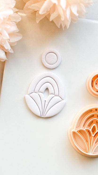 Lilune Clay Cutter – Floral Arch Polymer Clay Earring Tool