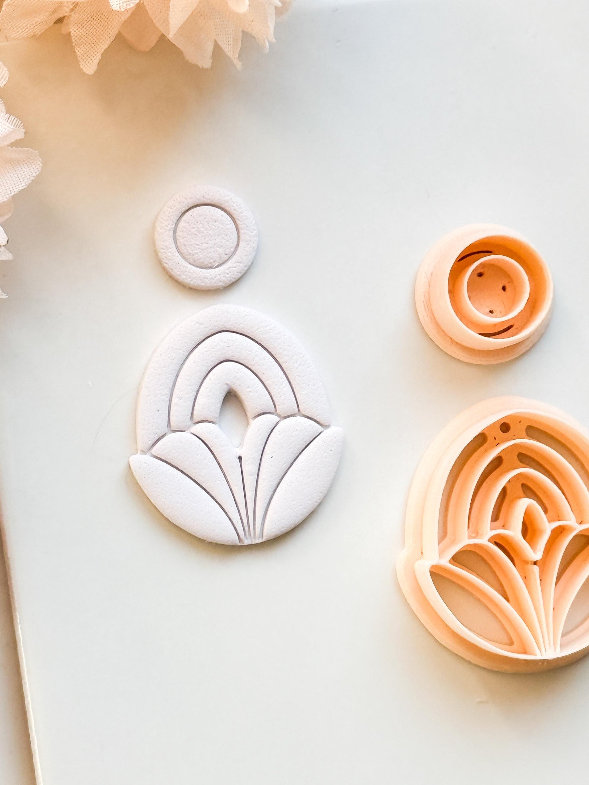 Lilune Clay Cutter – Floral Arch Polymer Clay Earring Tool