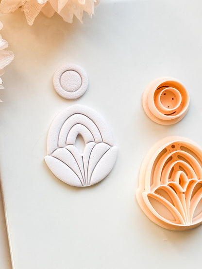 Lilune Clay Cutter – Floral Arch Polymer Clay Earring Tool