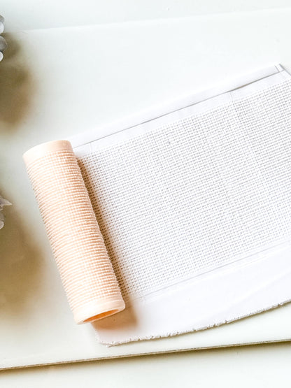 Fine Knit Embossing Roller – Linen Texture Roller for Polymer Clay