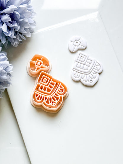 Elodie Clay Cutter: Layered Art Deco Polymer Clay Earring Shape