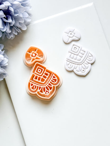 Elodie Clay Cutter: Layered Art Deco Polymer Clay Earring Shape