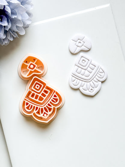 Elodie Clay Cutter: Layered Art Deco Polymer Clay Earring Shape