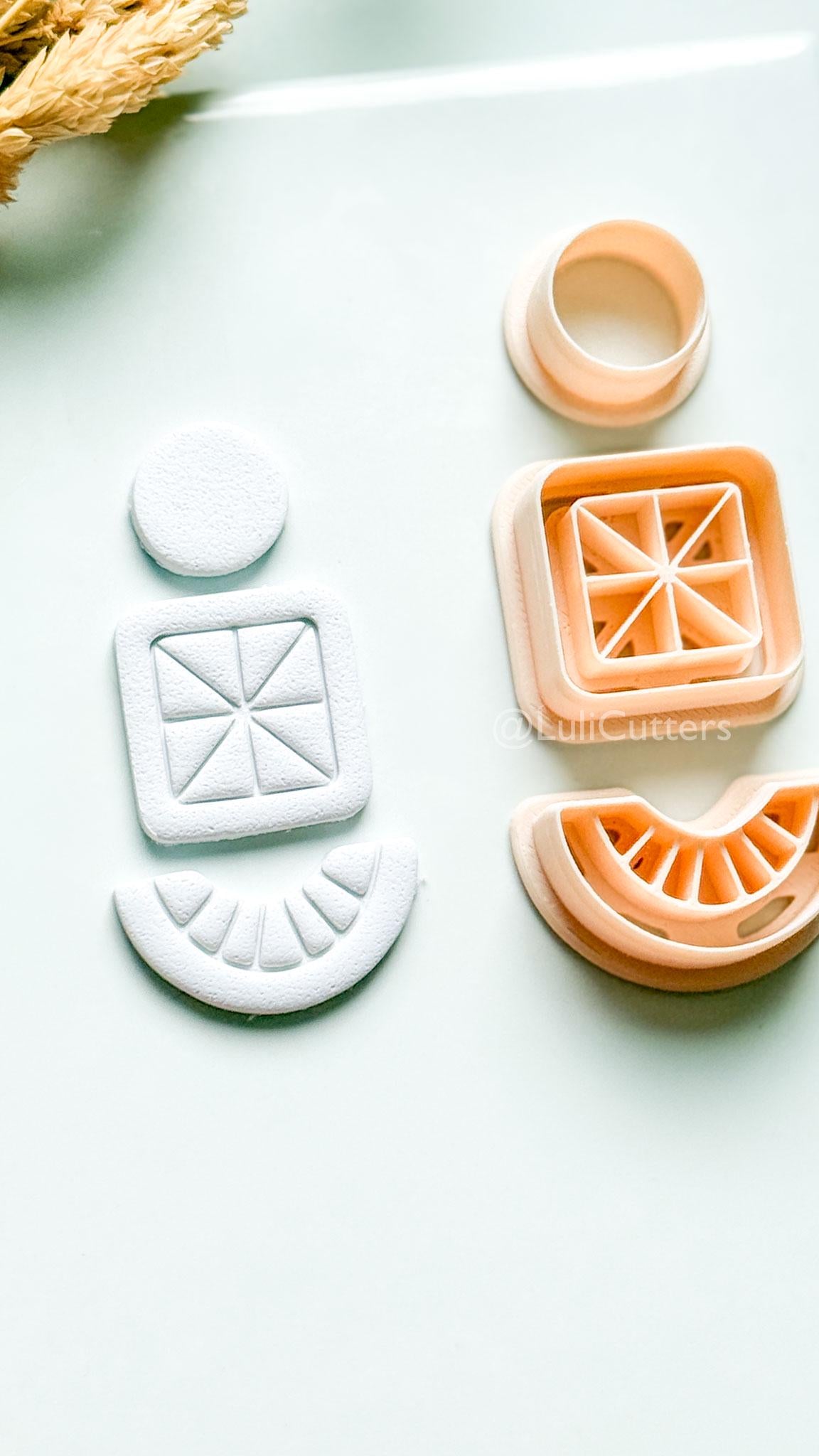Knot Mea Clay Cutter: Geometric Polymer Clay Earring Shapes