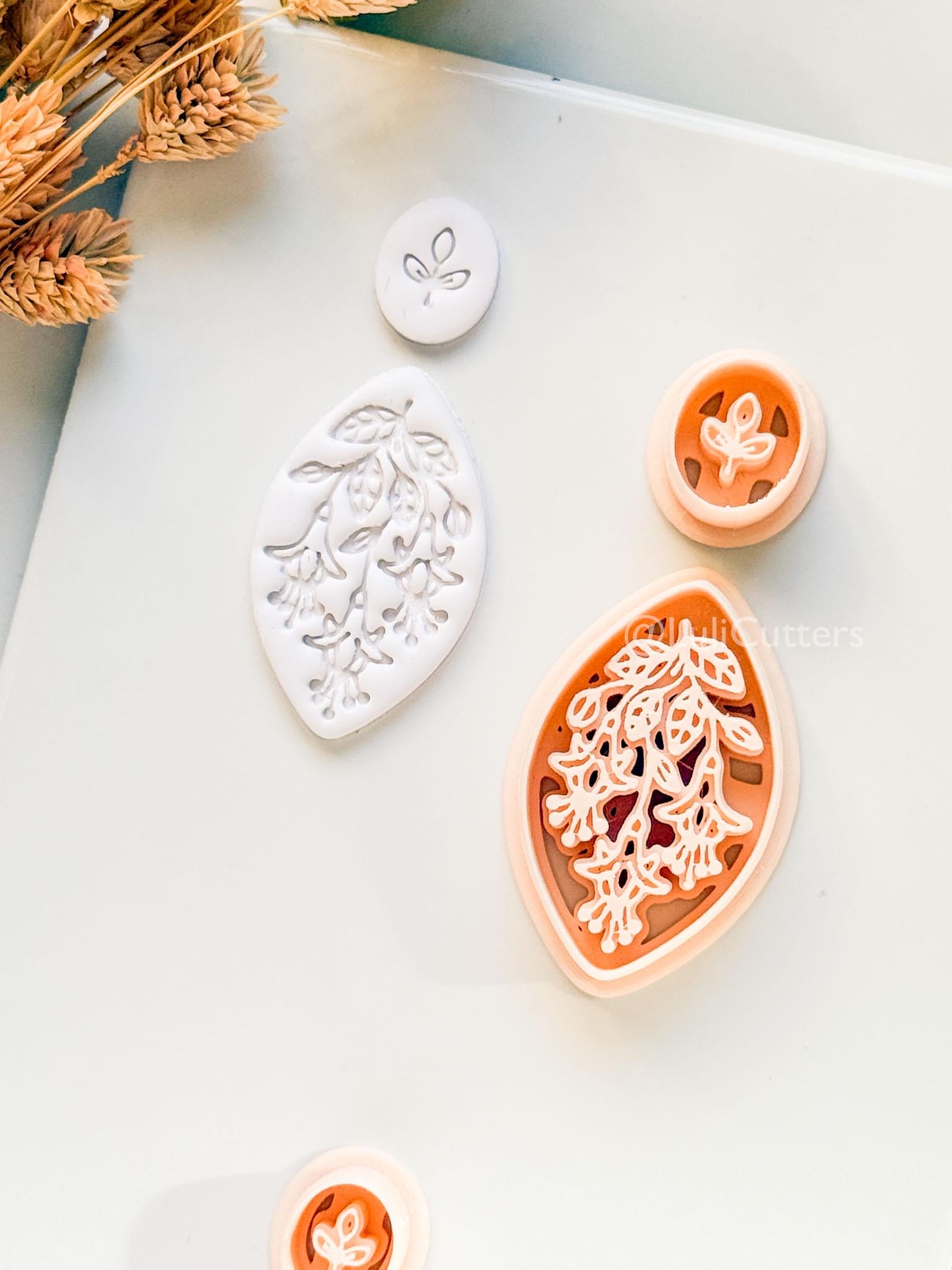 Lilly of the Valley Clay Cutter: Layered Floral Drop Design
