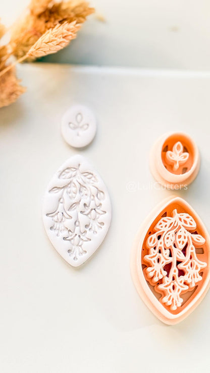 Lilly of the Valley Clay Cutter: Layered Floral Drop Design