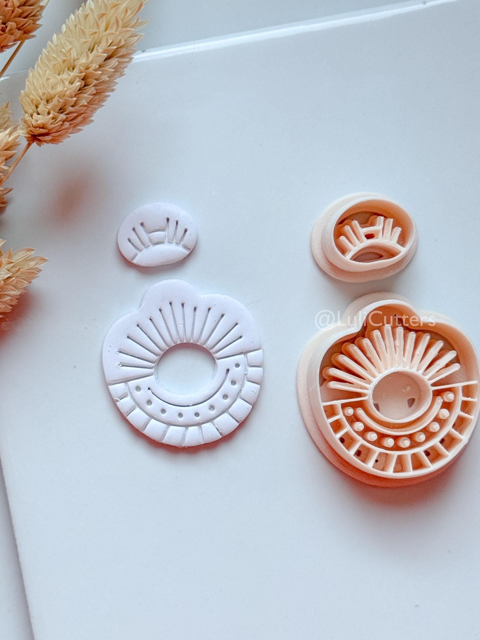 Romy Ray Clay Cutter: Sunburst Polymer Clay Earring Shapes