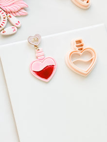 Love Potion Heart Bottle Cutter for Polymer Clay