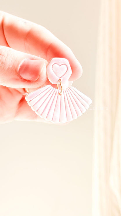 Fan of Love Clay Cutter: Heart Fan Shape