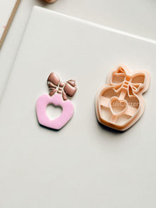 Sweetheart Perfume Bottle Clay Cutter – Bow Heart Design