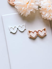 Love Specs Clay Cutter: Heart Glasses Valentine Shape