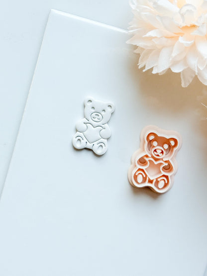 Gummy Bug Bear Clay Cutter: Teddy Bear with Heart