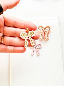 Laurel Loop Bow Clay Cutter: Botanical Ribbon Design