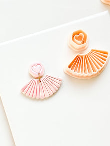 Fan of Love Clay Cutter: Heart Fan Shape