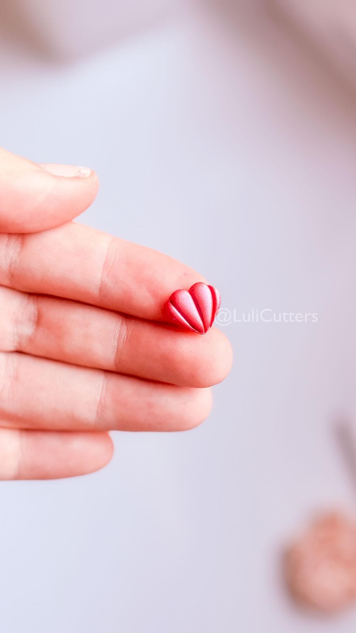 Micro Valentine Heart Clay Cutters: Love Symbols Set