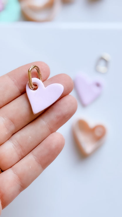 Interchangeable Hoop Heart Clay Cutter: Open Heart Silhouette