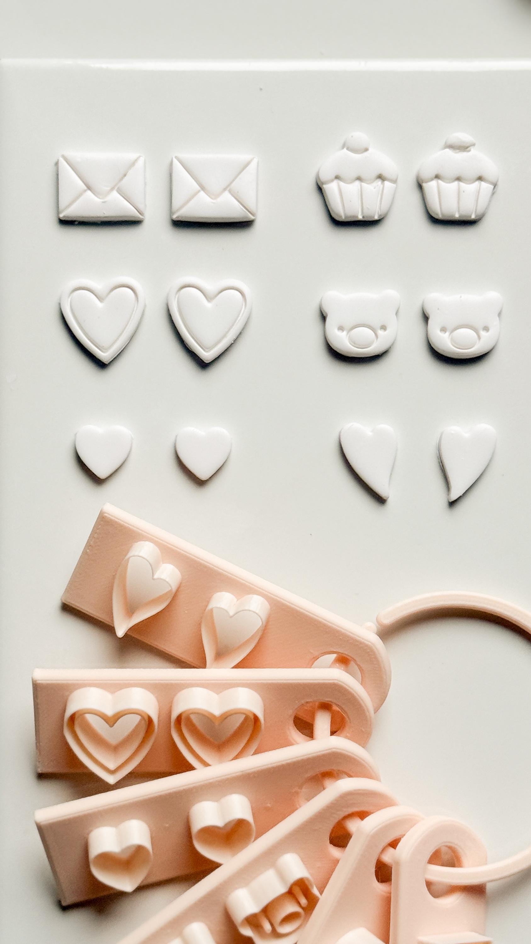 Valentines Stud Set Clay Cutters: Mini Icon Shapes