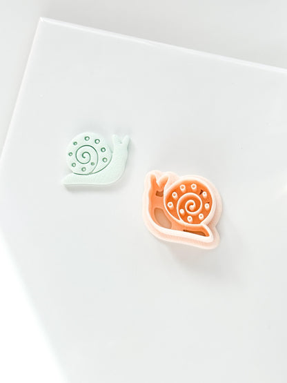 Tiny Traveler Clay Cutter: Whimsical Snail Design