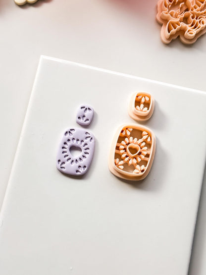Radiant Heart Polymer Clay Cutter: Cutout Layered Heart