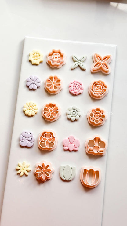 Floral Clay Cutter Set: 15mm to 40mm