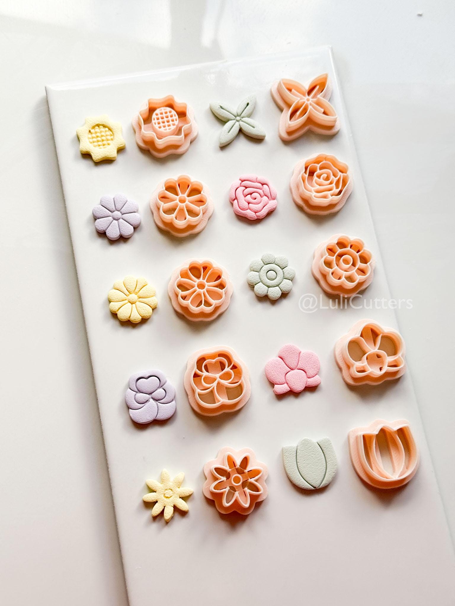 Floral Clay Cutter Set: 15mm to 40mm