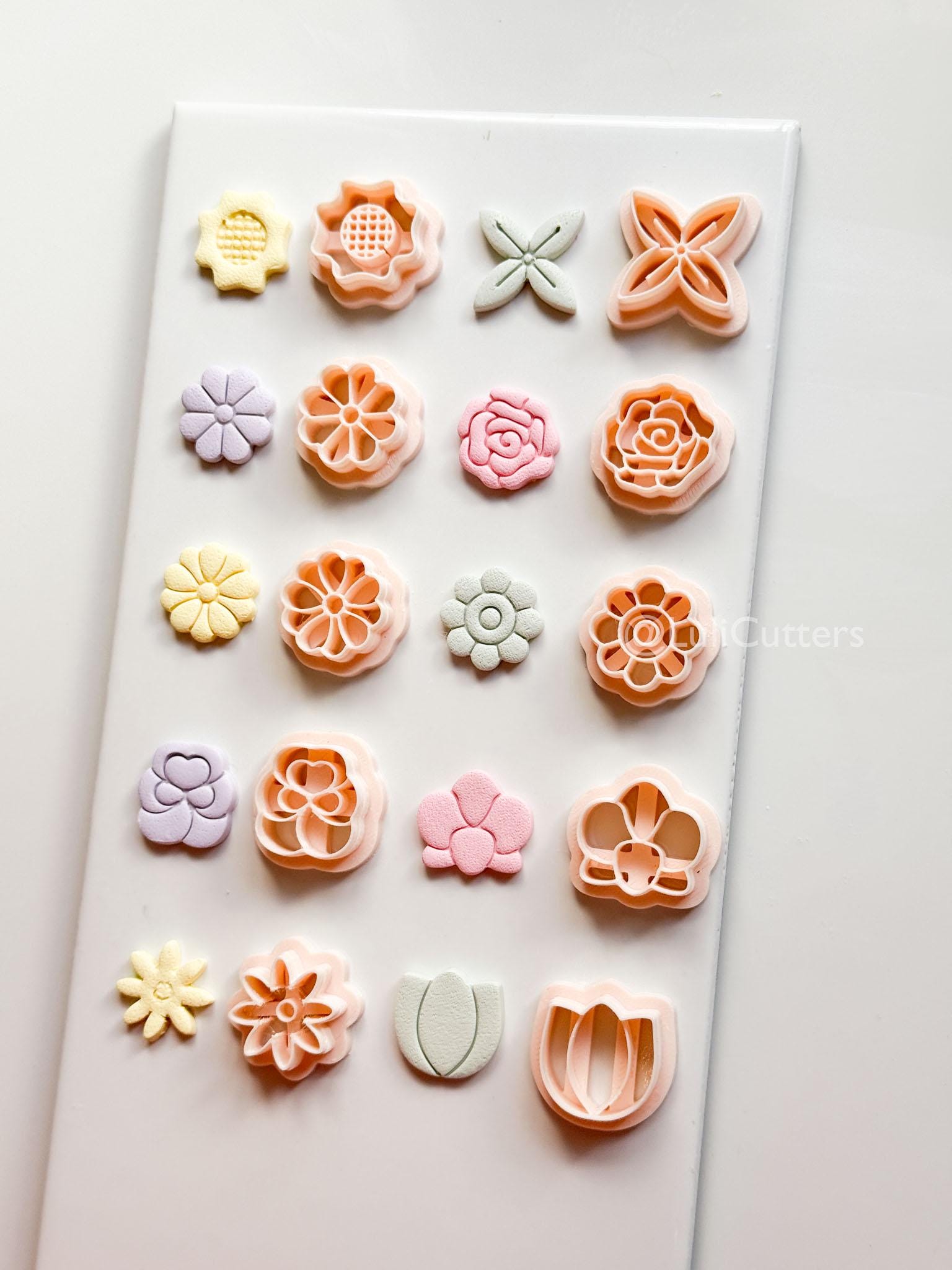 Floral Clay Cutter Set: 15mm to 40mm