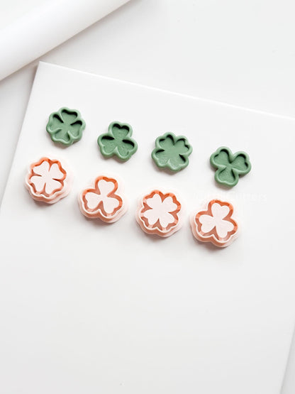 Shamrock and Four-Leaf Clover Clay Cutters: Tools for Polymer Jewelry