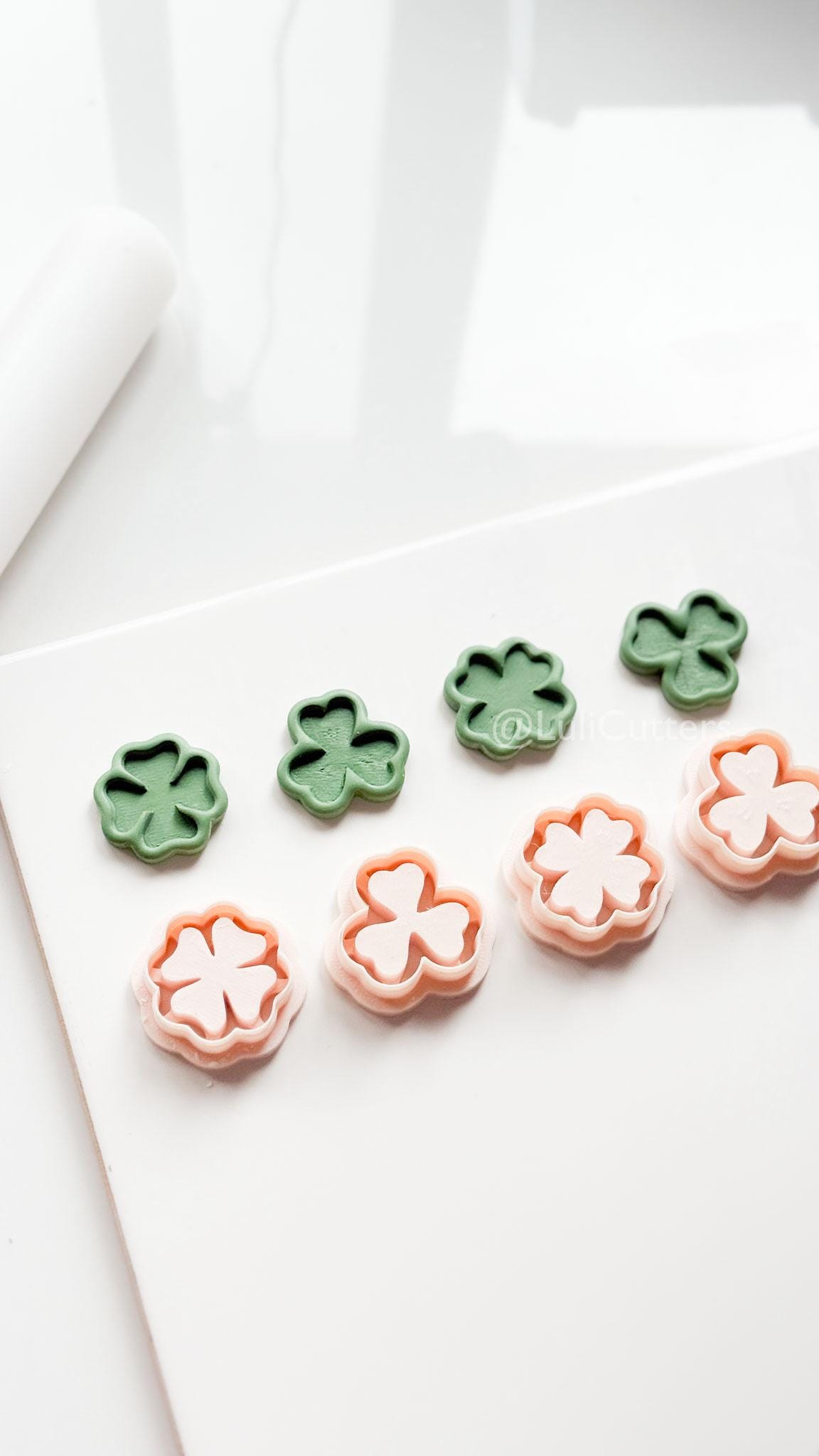 Shamrock and Four-Leaf Clover Clay Cutters: Tools for Polymer Jewelry