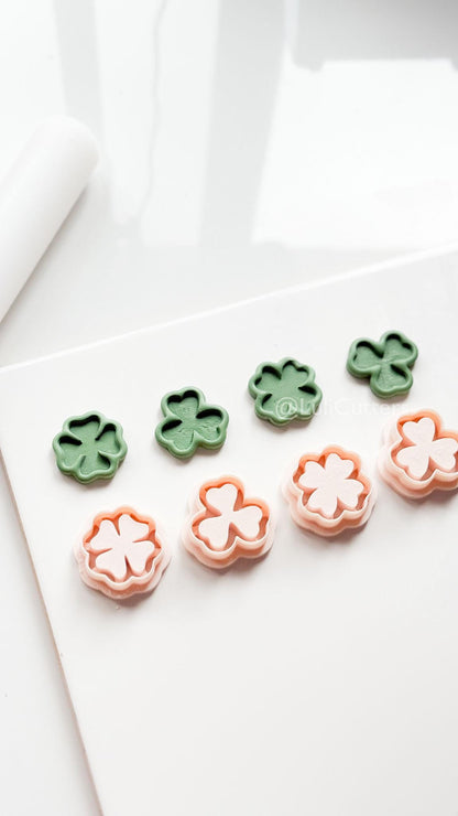 Shamrock and Four-Leaf Clover Clay Cutters: Tools for Polymer Jewelry