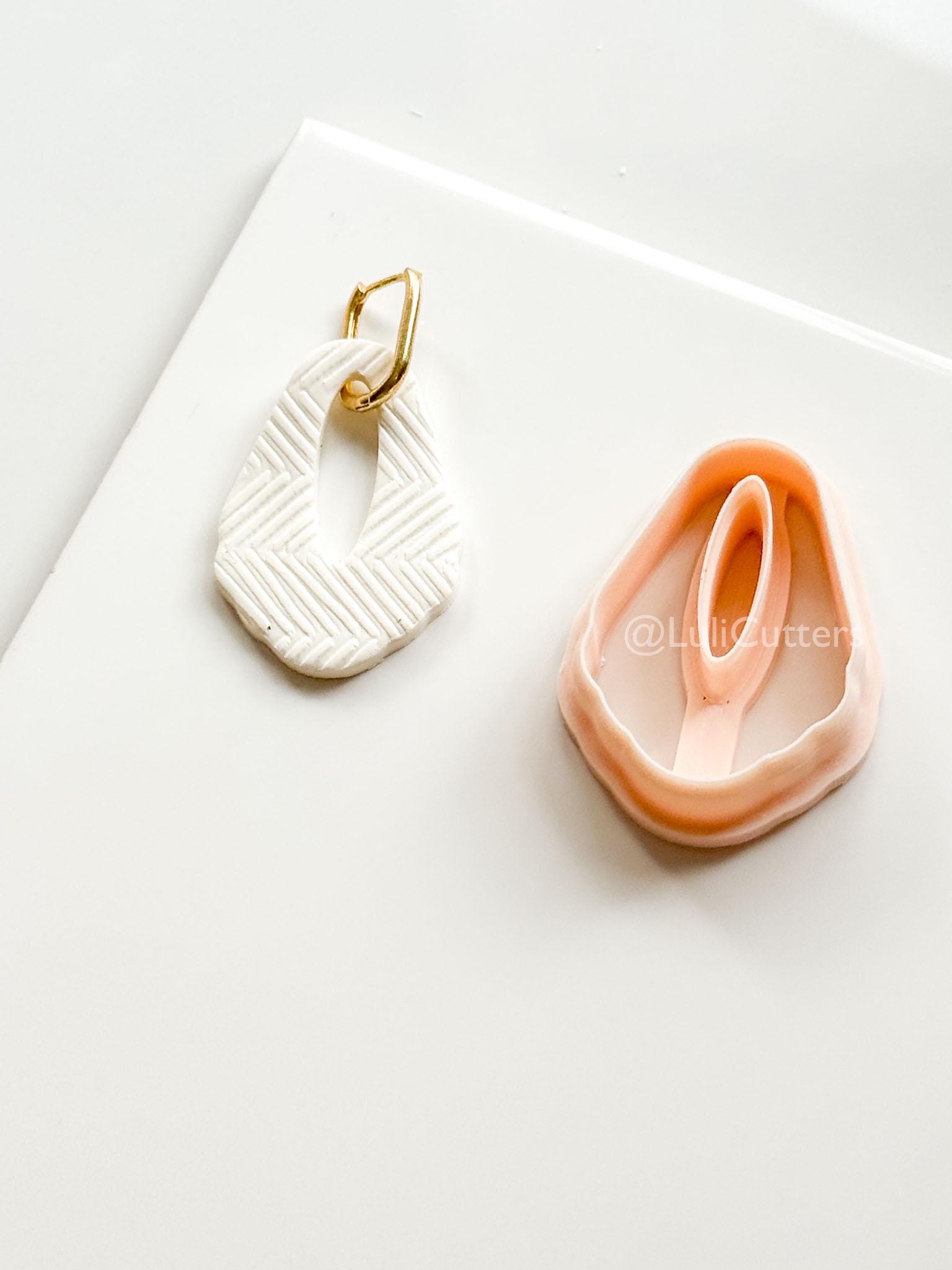 Carmen Drop Cutter - polymer clay earring cutter