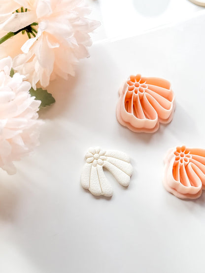 Daisy Dora Clay Cutter: Groovy Floral Arch Design for Polymer Clay Jewelry