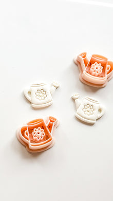 Flora Watering Can Polymer Clay Cutter: Embossing Flower Detail Tool