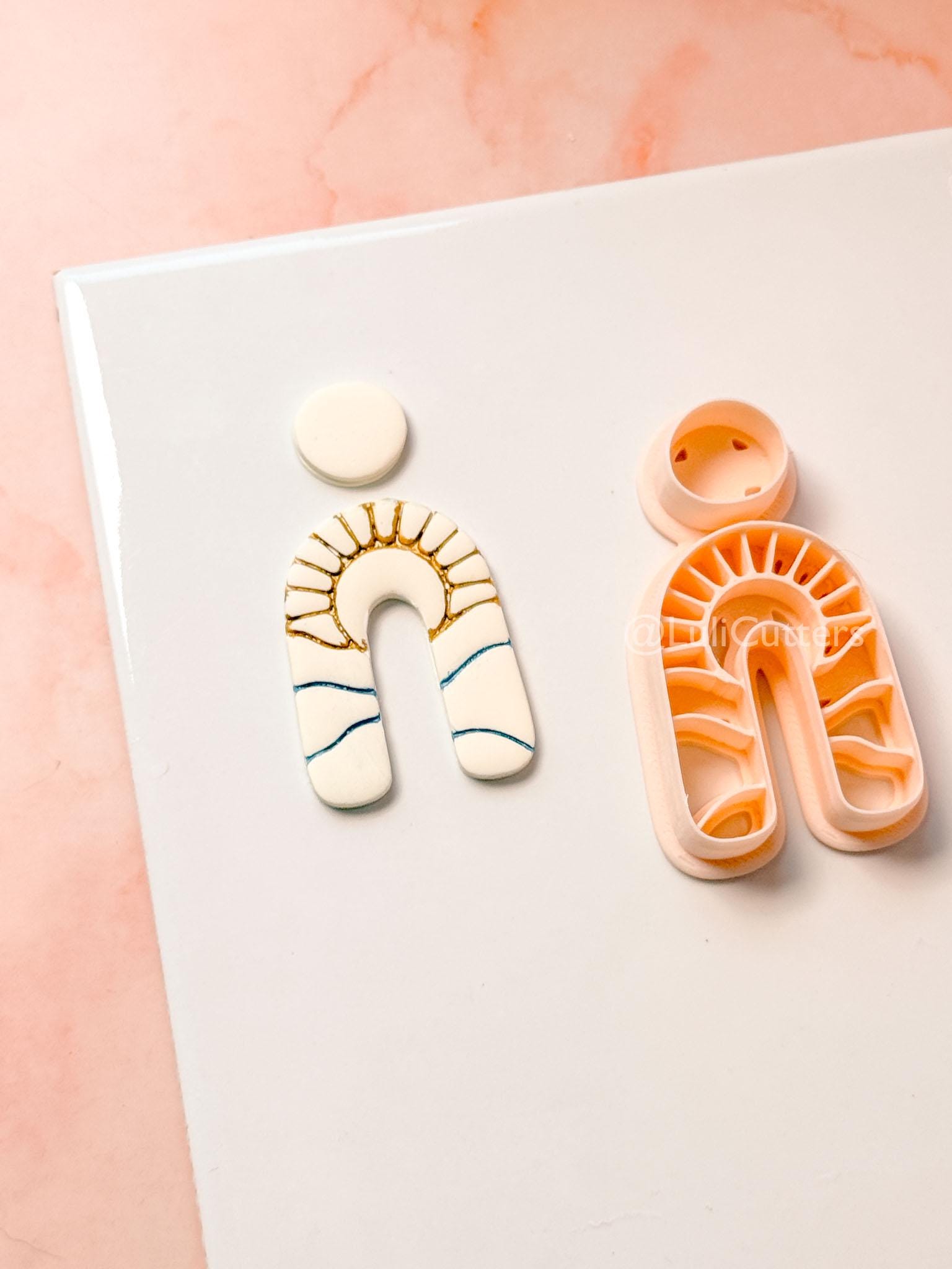 Sun Arch Clay Cutter: Radiant Sunrise Arch Design