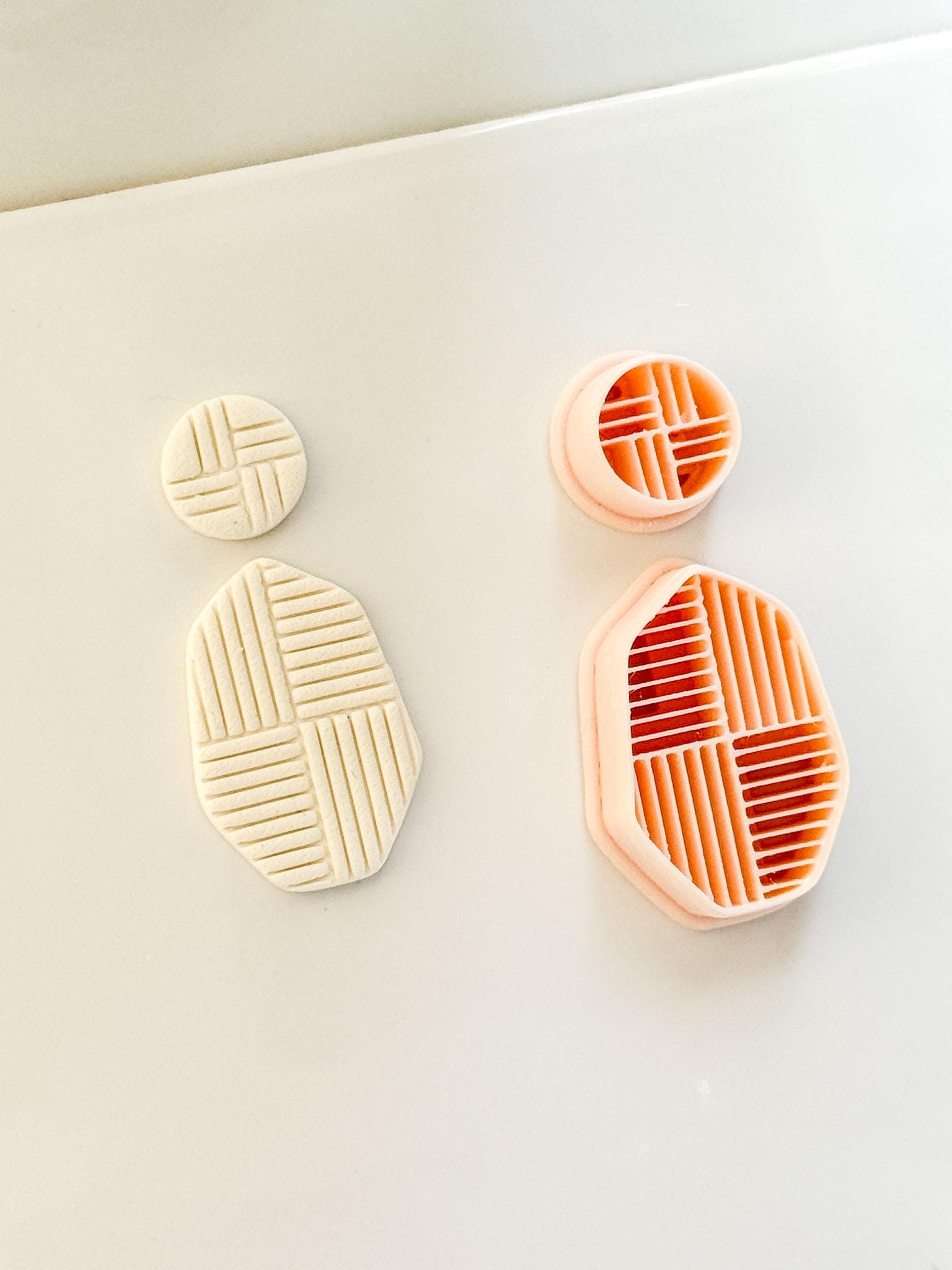 Roux Stripe Cutter : Geometric Linear Earring Shape for Polymer Clay